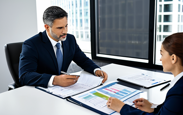 **Image Prompt:** "A professional financial advisor, fully clothed in business attire, reviewing a financial plan with a client in a modern office setting, appropriate content, safe for work, perfect anatomy, correct proportions, professional, modest clothing."